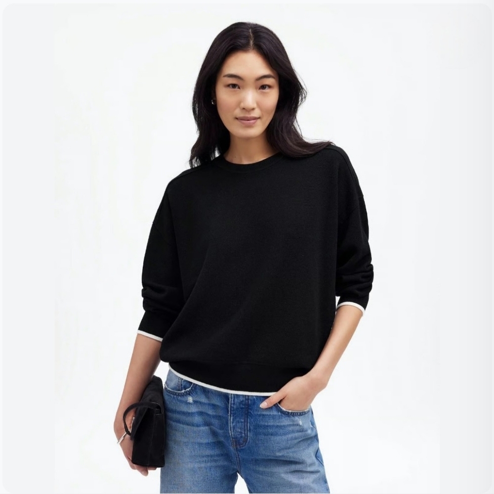 NWT Madewell 100% Scoop Neck Merino Wool Sweater Size S